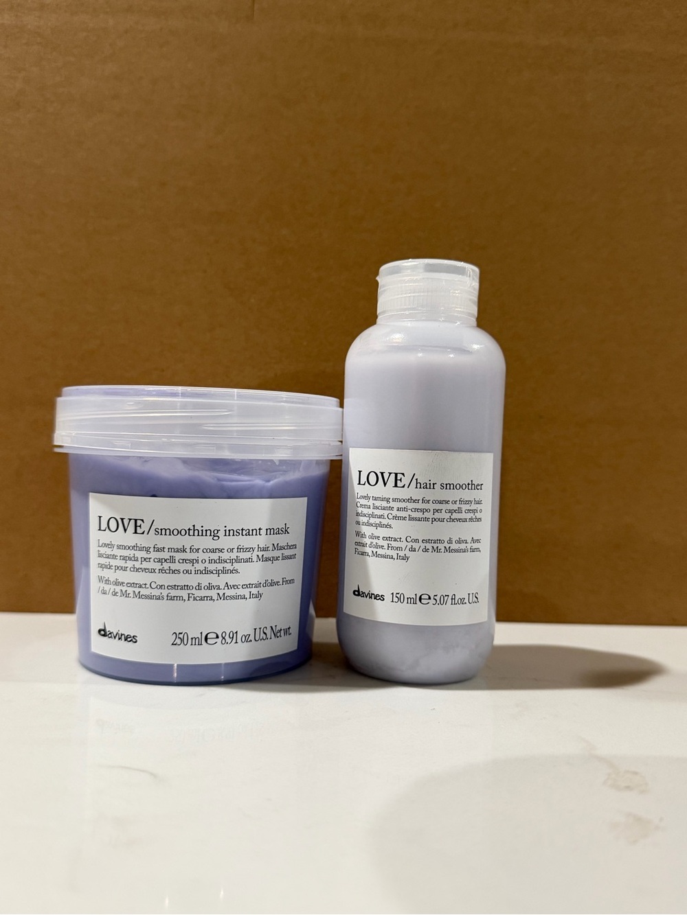 New & Authentic LOVE Smoothing Mask & Hair Smoother - Anti Frizz Formula